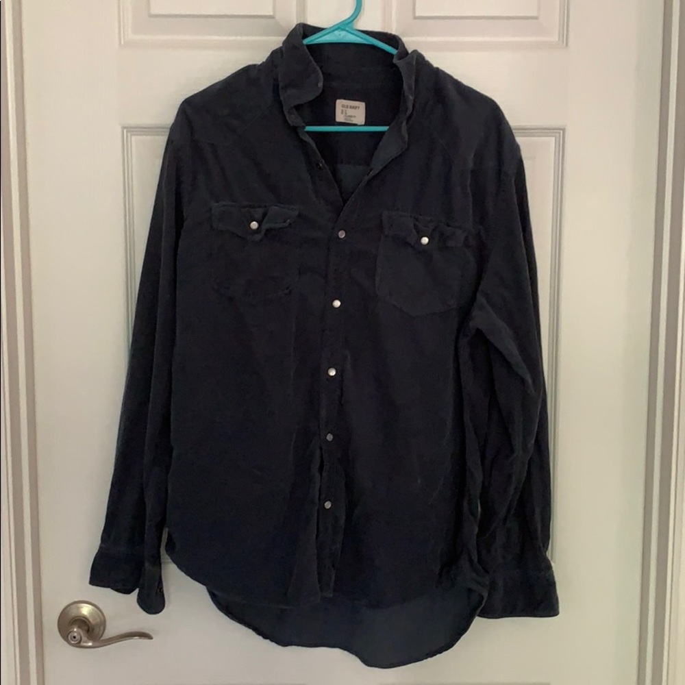 Men’s Old Navy Corduroy Button Down Shirt Size L
